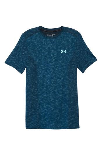 Men's Under Armour Threadborne Regular Fit T-shirt - Blue/green