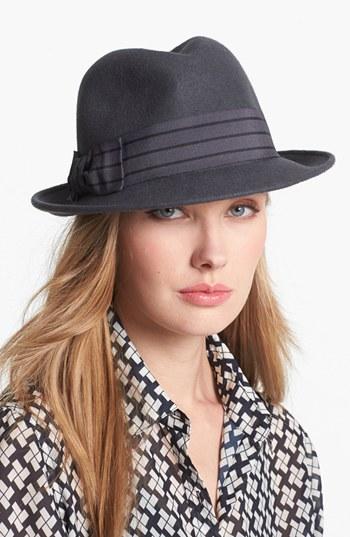 August Hat 'stripes Ahead' Wool Felt Fedora