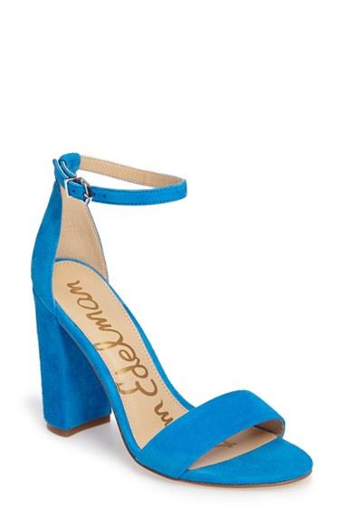 Women's Sam Edelman Yaro Ankle Strap Sandal M - Blue