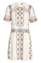Women's Kas New York Ginger Embroidered Shift Dress - Ivory