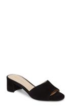 Women's Pelle Moda Rea Block Heel Slide M - Black