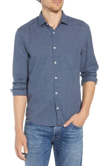 Men's Billy Reid John Fit Sport Shirt, Size Small - Blue