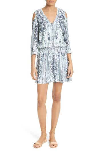 Women's Alice + Olivia Jolene Cold Shoulder Shift Dress