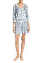 Women's Alice + Olivia Jolene Cold Shoulder Shift Dress