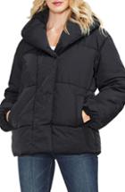 Women's Vince Camuto Matte Quilted Puffer Jacket - Black