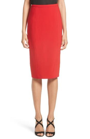 Women's Michael Kors Stretch Pebble Crepe Pencil Skirt