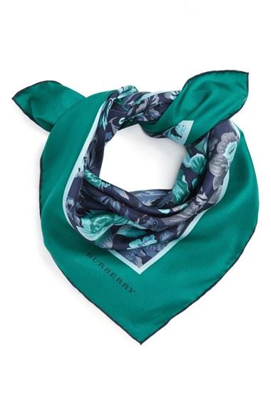 Women's Burberry Garden Floral Silk Scarf