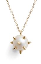 Women's Nektar De Stagni 'new Classics' Spike Cultured Pearl Pendant Necklace