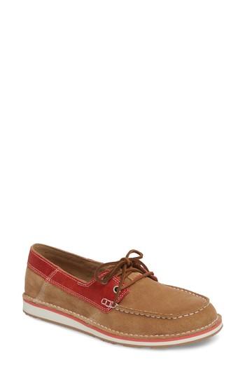 Women's Ariat Cruiser Castaway Loafer .5 M - Beige