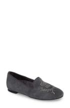 Women's Vionic Romi Embroidered Flat M - Grey