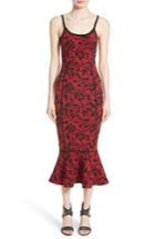 Women's Michael Kors Stretch Rose Jacquard Tank Dress - Red