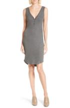 Women's L'agence Everly Henley Tank Dress - Grey
