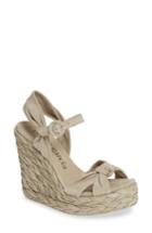 Women's Pedro Garcia Talise Espadrille Wedge Sandal Us / 37eu - Beige