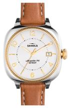 Women's Shinola The Gomelsky Square Leather Strap Watch, 36mm