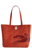 Longchamp Shop It Suede Tote - Red