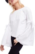 Women's Free People So Obviously Yours Bell Sleeve Top - White
