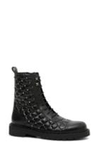Women's Valentino Garavani Rockstud Quilted Combat Boot Us / 36eu - Black