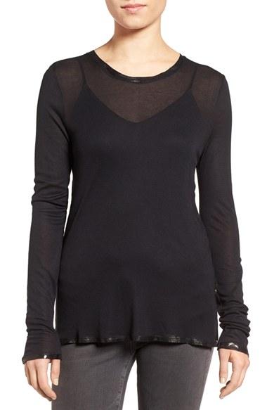 Women's Zadig & Voltaire Willy Foil Tee - Black