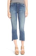 Women's Mother 'the Insider' Crop Step Fray Jeans - Blue