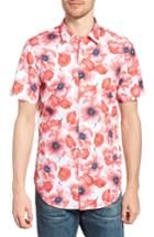 Men's Bonobos Premium Slim Fit Print Short Sleeve Sport Shirt R - Orange