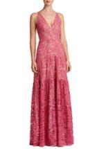 Women's Dress The Population Melina Lace Fit & Flare Maxi Dress - Pink