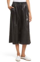 Women's Robert Rodriguez Leather Gaucho Pants - Black