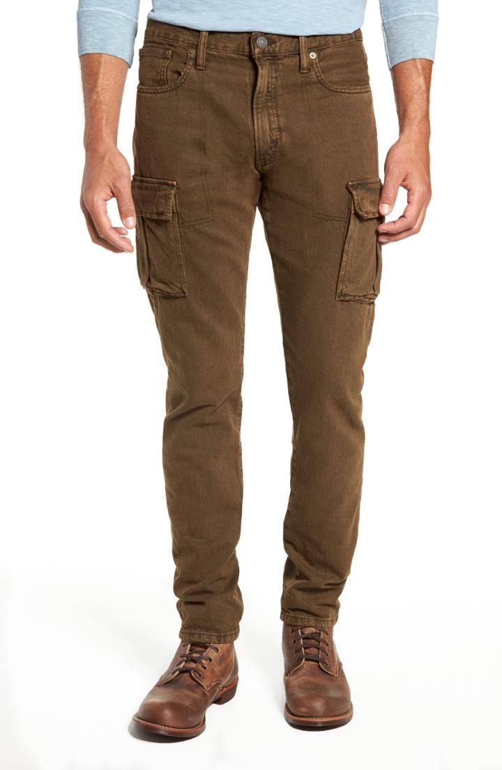 Men's Frye Walker Slim Cargo Jeans - Blue