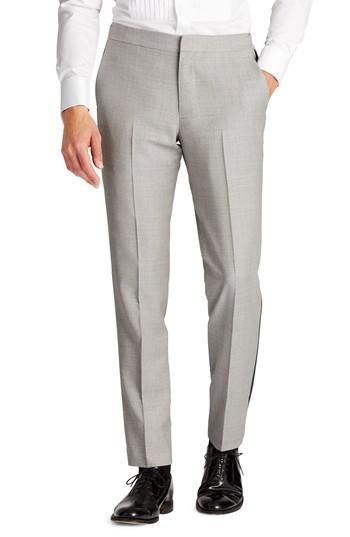 Men's Bonobos Capstone Flat Front Tuxedo Trousers R - Grey