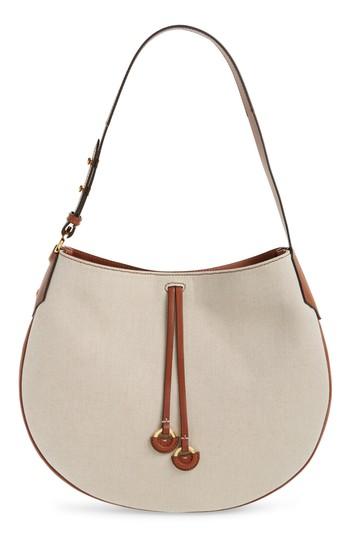 Serapian Milano Maura Canvas Hobo Bag - Brown