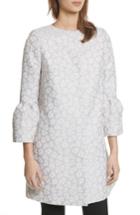 Women's Helene Berman Ruffle Sleeve Long Jacquard Jacket - Grey