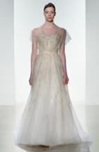 Women's Amsale Elaine Organza Overlay Strapless Hand Beaded Tulle Gown, Size In Store Only - Pink