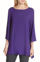 Women's Eileen Fisher High/low Jersey Tunic, Size - Purple