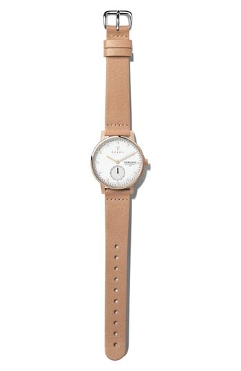 Women's Triwa Rose Svalan Leather Strap Watch, 34mm