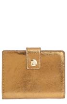 J.crew Metallic Leather Passport Case - Black