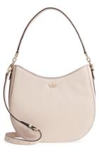 Kate Spade New York Oakwood Street - Lora Pebbled Leather Hobo - Beige