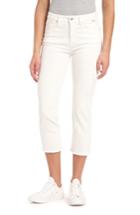 Women's Mavi Jeans Niki Raw Hem Crop Skinny Jeans - White
