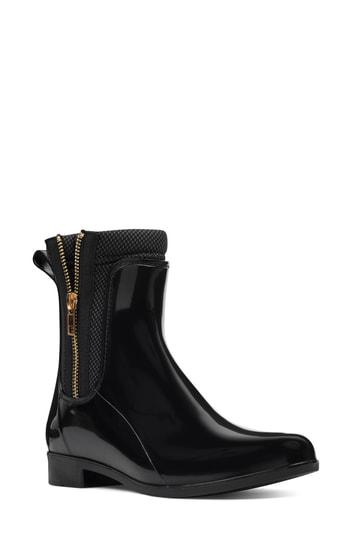 Women's Nine West Cooscoos Rain Bootie M - Black