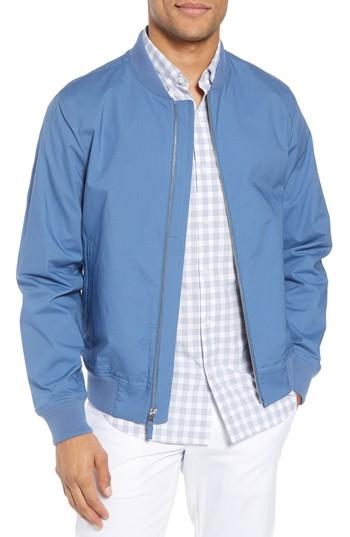 Men's Bonobos Stretch Bomber Jacket - Blue