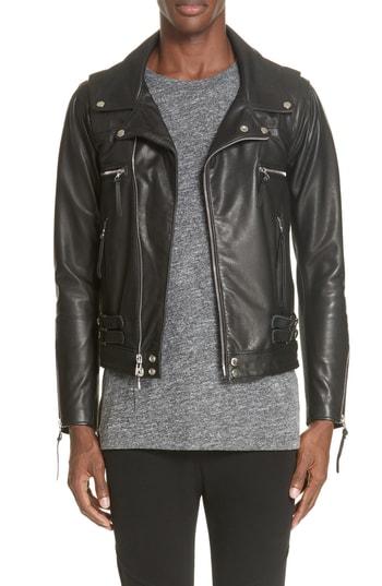Men's John Elliott Riders Leather Jacket