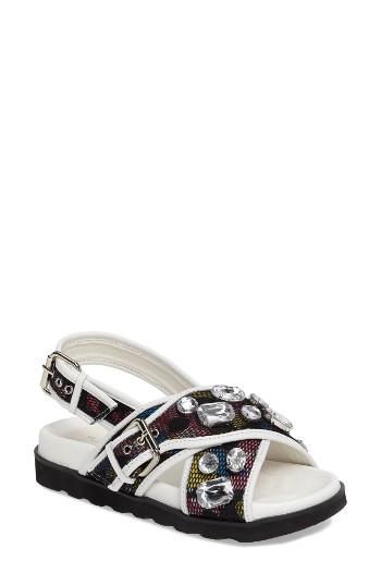 Women's Topshop Crossover Flat .5us / 37eu - White
