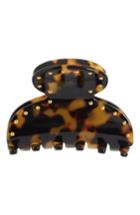 France Luxe Studded Small Couture Jaw Clip, Size - Brown