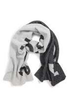Men's Acne Studios Logo Wool Scarf, Size - Black