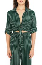 Women's Faithfull The Brand Beau Rivage Stripe Tie Shirt