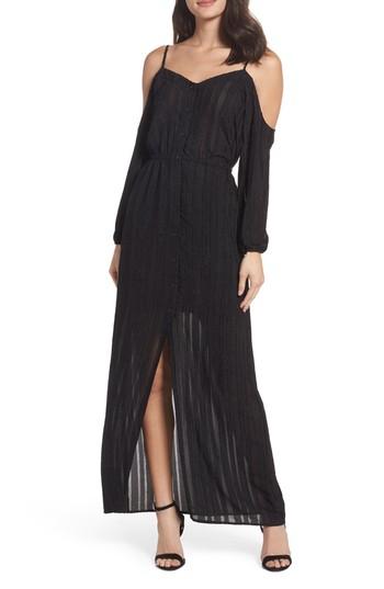 Women's Bb Dakota Keaton Cold Shoulder Maxi Dress - Black