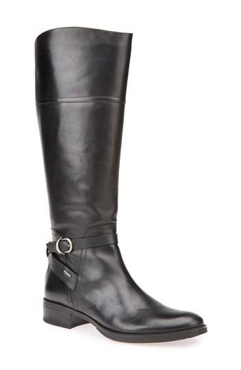 Women's Geox Mendin Abx Waterproof Riding Boot Us / 36eu - Black