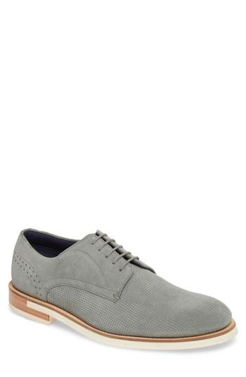Men's Ted Baker London Lapiin Embossed Plain Toe Derby M - Grey