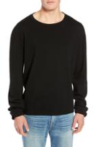 Men's Frame Classic Long Sleeve Crewneck T-shirt - Black