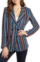 Women's Chelsea28 Stripe Blazer, Size - Blue/green