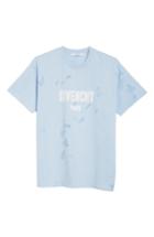 Men's Givenchy Destroyed Logo Graphic T-shirt - Blue