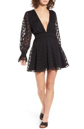 Women's For Love & Lemons Modern Love Minidress - Black